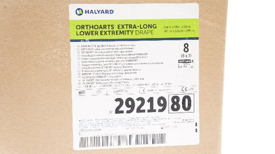 Halyard 2921980 Orthoarts Extra-Long Drape Level4 150 x 88 x 114inch - Case of 8